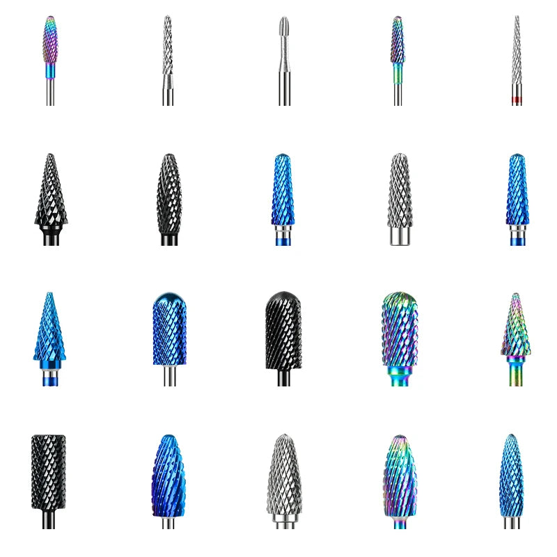 67 Styles Carbide Nail Drill Bits Rotate Electric Ceramic Milling Cutter For Manicure Gel Polish Remover Nail Files Pedicure mnk