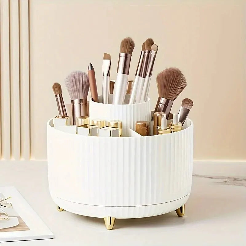 Desktop Lipstick Eye Shadow Pen Container Storage Bucket Makeup Box Storage Box Rotary