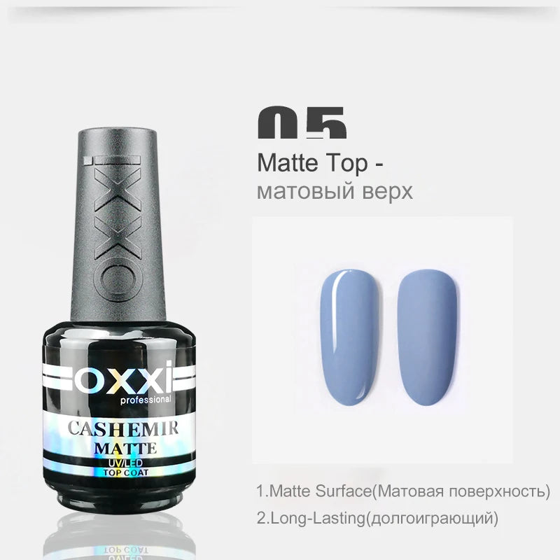 OXXI 15ml Base and Top Coat for Gel Polish Semi-permanent Varnish Rubber Top Coat y Base