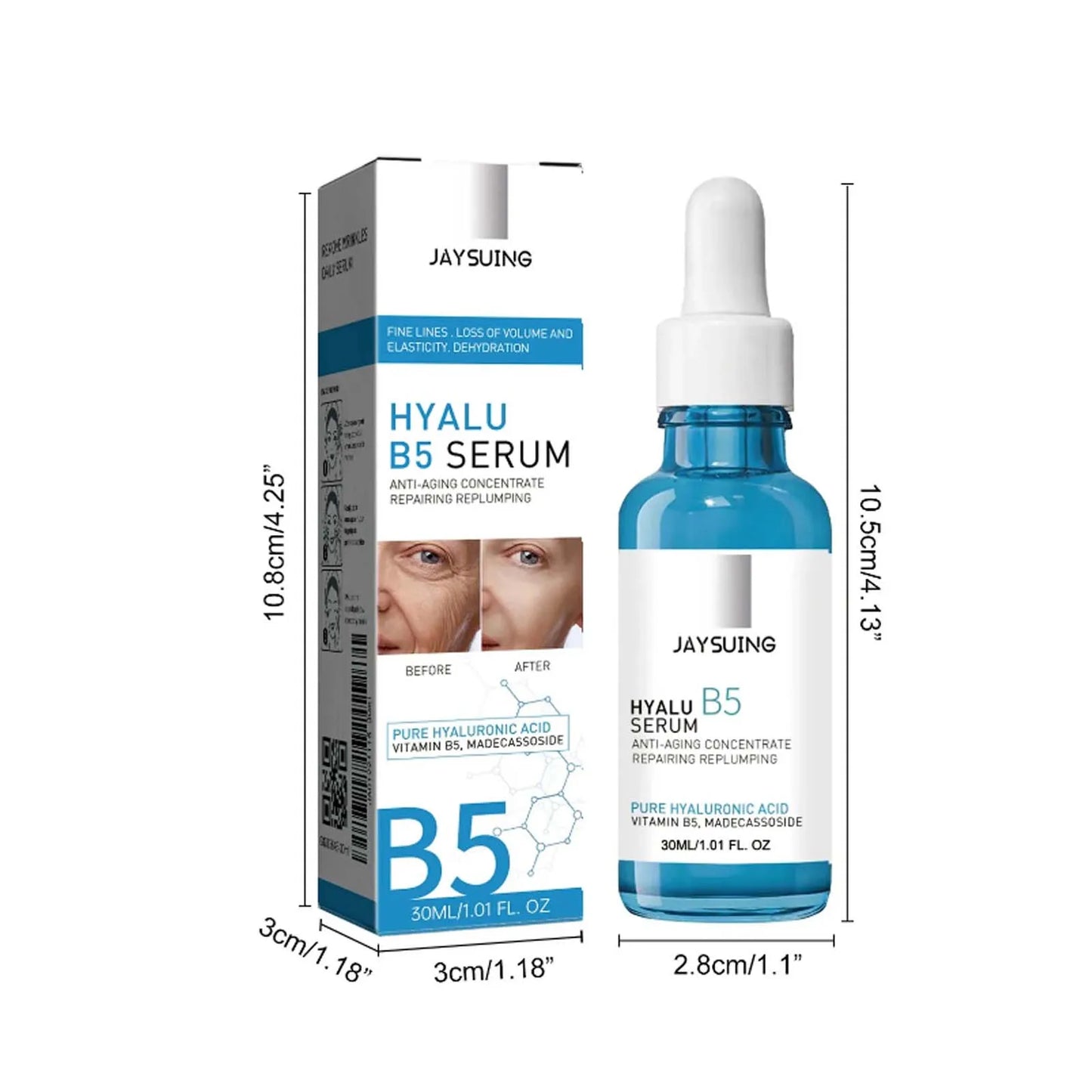 Pure Hyaluronic Acid Facial Serum Lifting Firming Fade Fine Lines Moisturizing Nourishing Shrink Pore Smooth Hyalu B5 Serum58