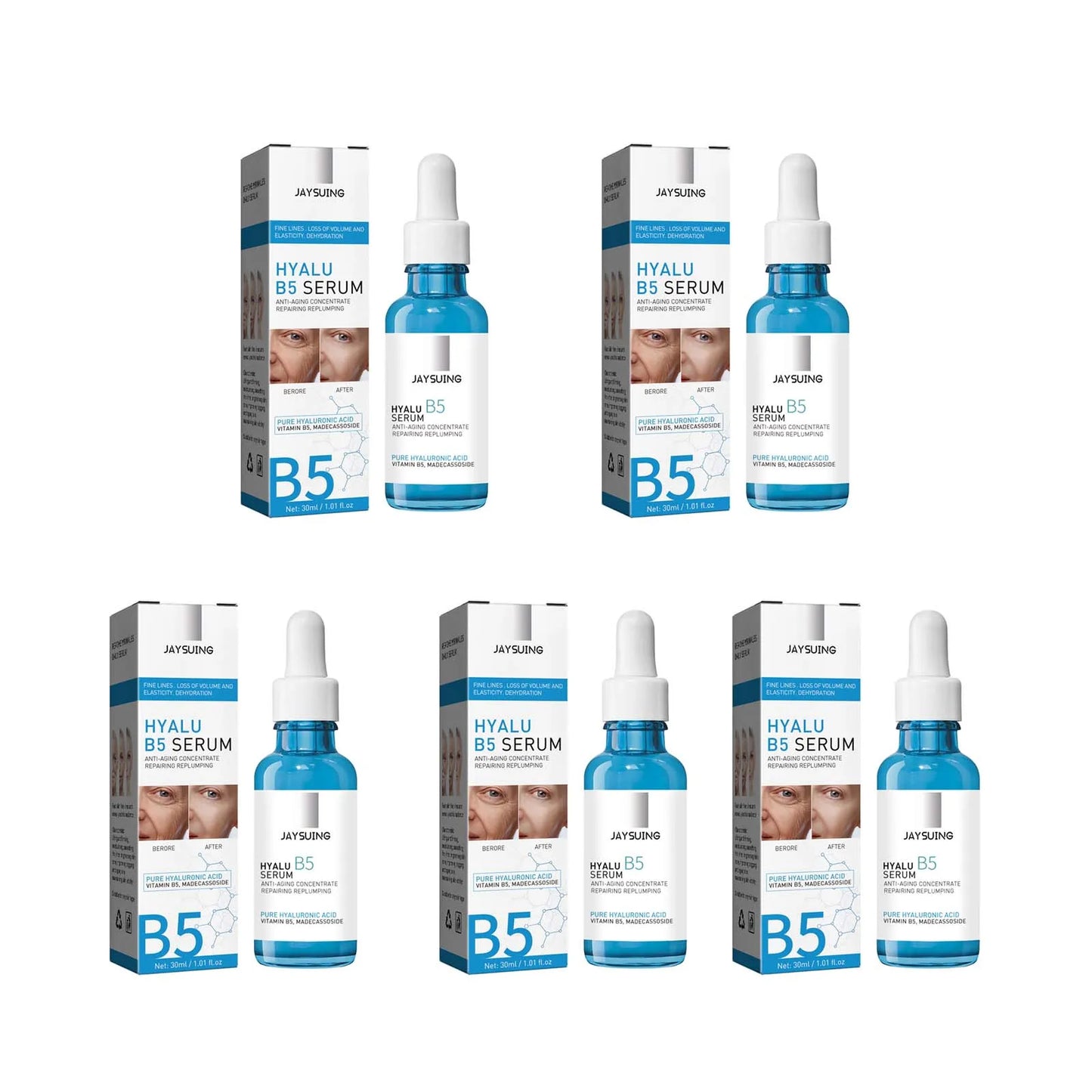 Pure Hyaluronic Acid Facial Serum Lifting Firming Fade Fine Lines Moisturizing Nourishing Shrink Pore Smooth Hyalu B5 Serumf