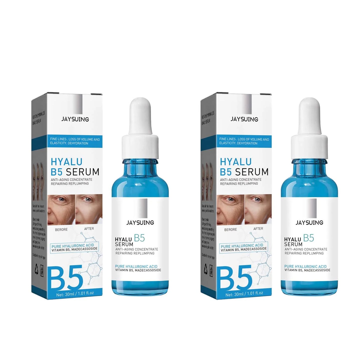 Pure Hyaluronic Acid Facial Serum Lifting Firming Fade Fine Lines Moisturizing Nourishing Shrink Pore Smooth Hyalu B5 Serum56
