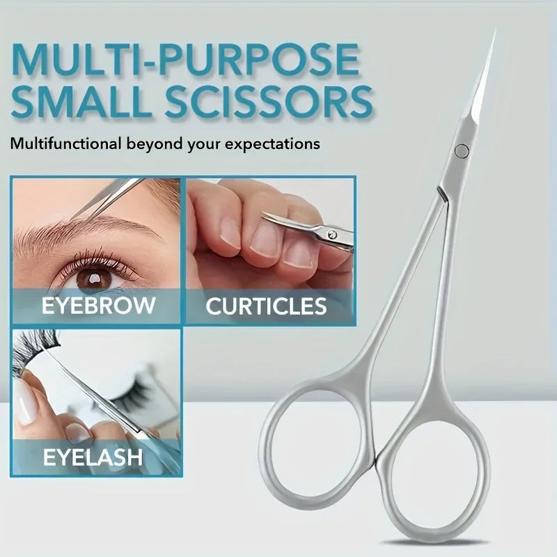 Manicure Scissors for Nail Care Stainless Steel Handle Cuticle Nipper Dead Skin Removal Scissors Beauty Tool