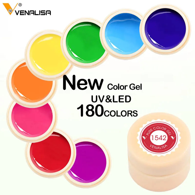 VENALISA Starry Painting Gel 180 Colors 5ml Cover Pure Color Varnish Nail Art Salon Soak Off UV LED Nail Art Design Drawing