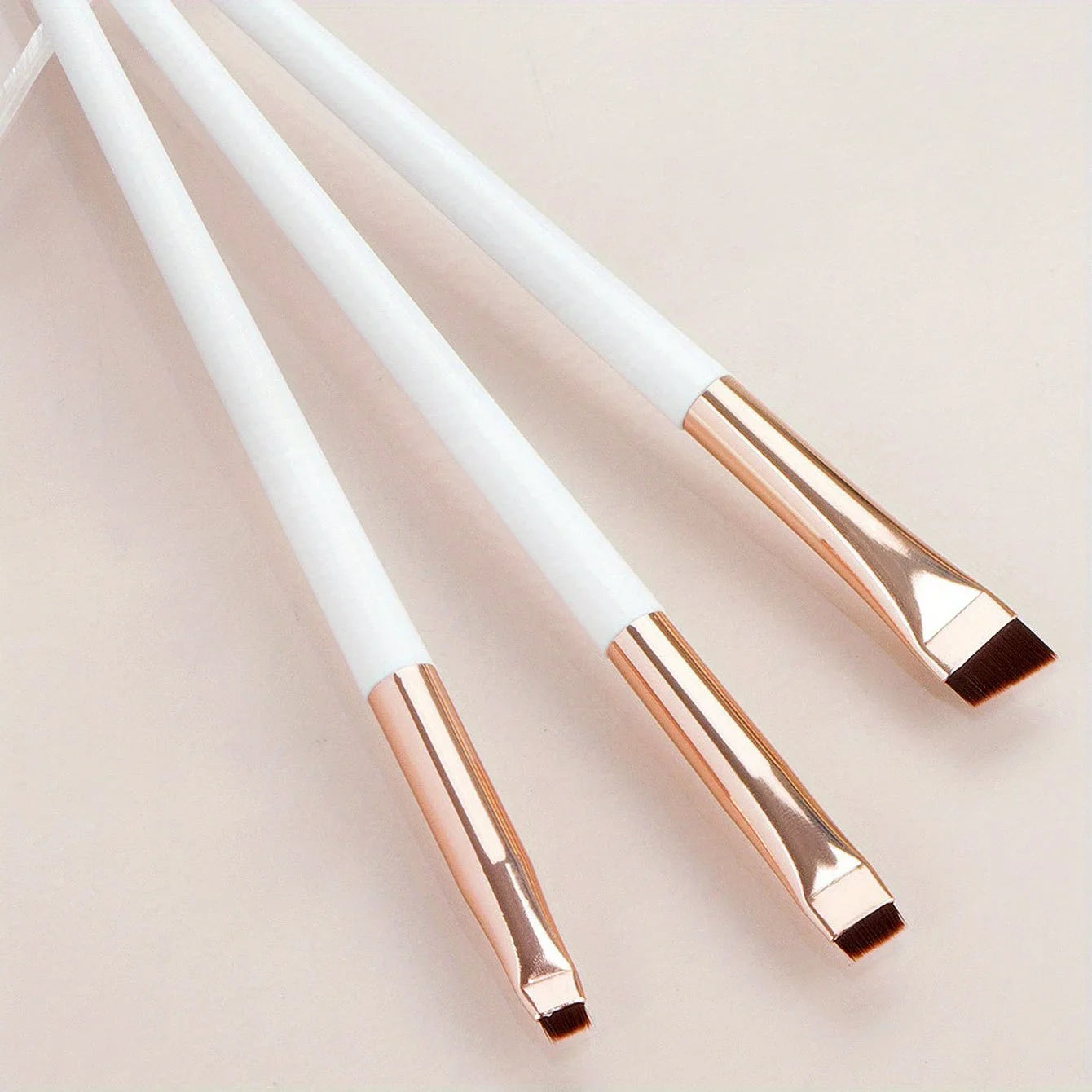 cheap Makeup Brush Three piece Set,Blade eyeliner brush fine oblique head eyebrow brush
