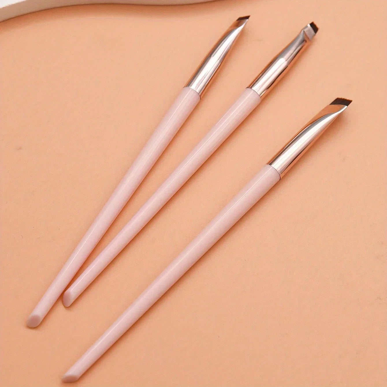 cheap Makeup Brush Three piece Set,Blade eyeliner brush fine oblique head eyebrow brush outline