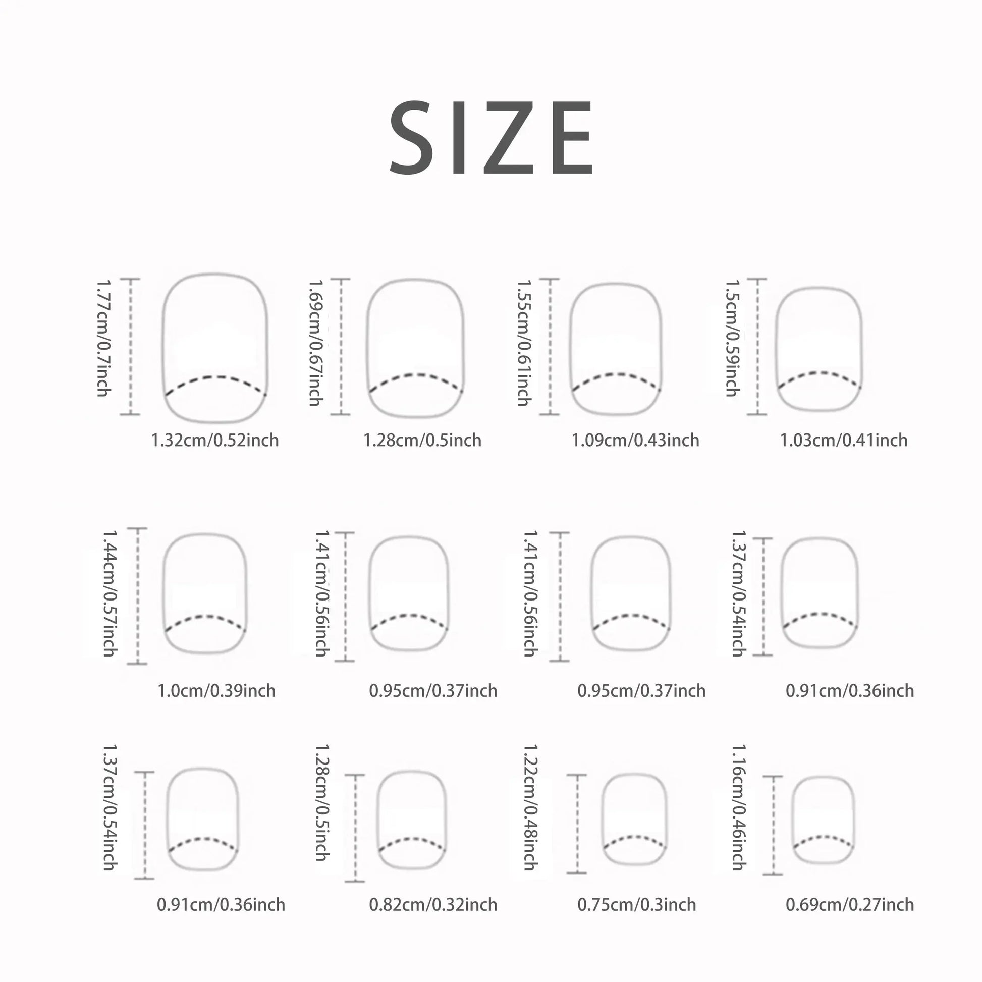 24 PCs Short French Minimalist Nails with 1 Jelly and 1 Nail 