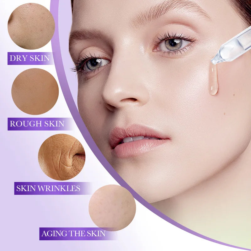 30pcs/box BIOAQUA Retinol Vitamin C Hyaluronic Acid Serum for Face Moisturizing Firming Hydrating Facial Essence Face Skin Care666