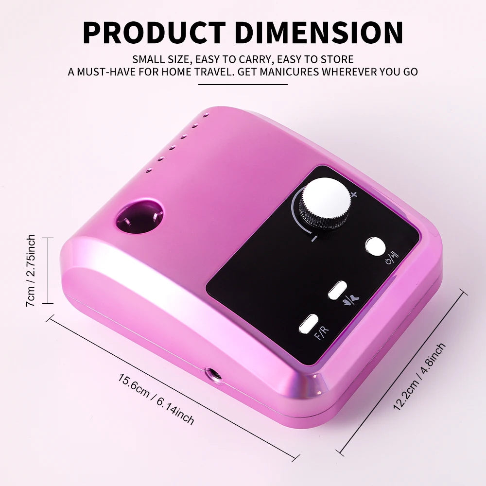 45000RPM Nail Drill Machine Cutters Professional Electric Nails Sander File for Gel Nails Polishing Remove Home Manicure Salon4
