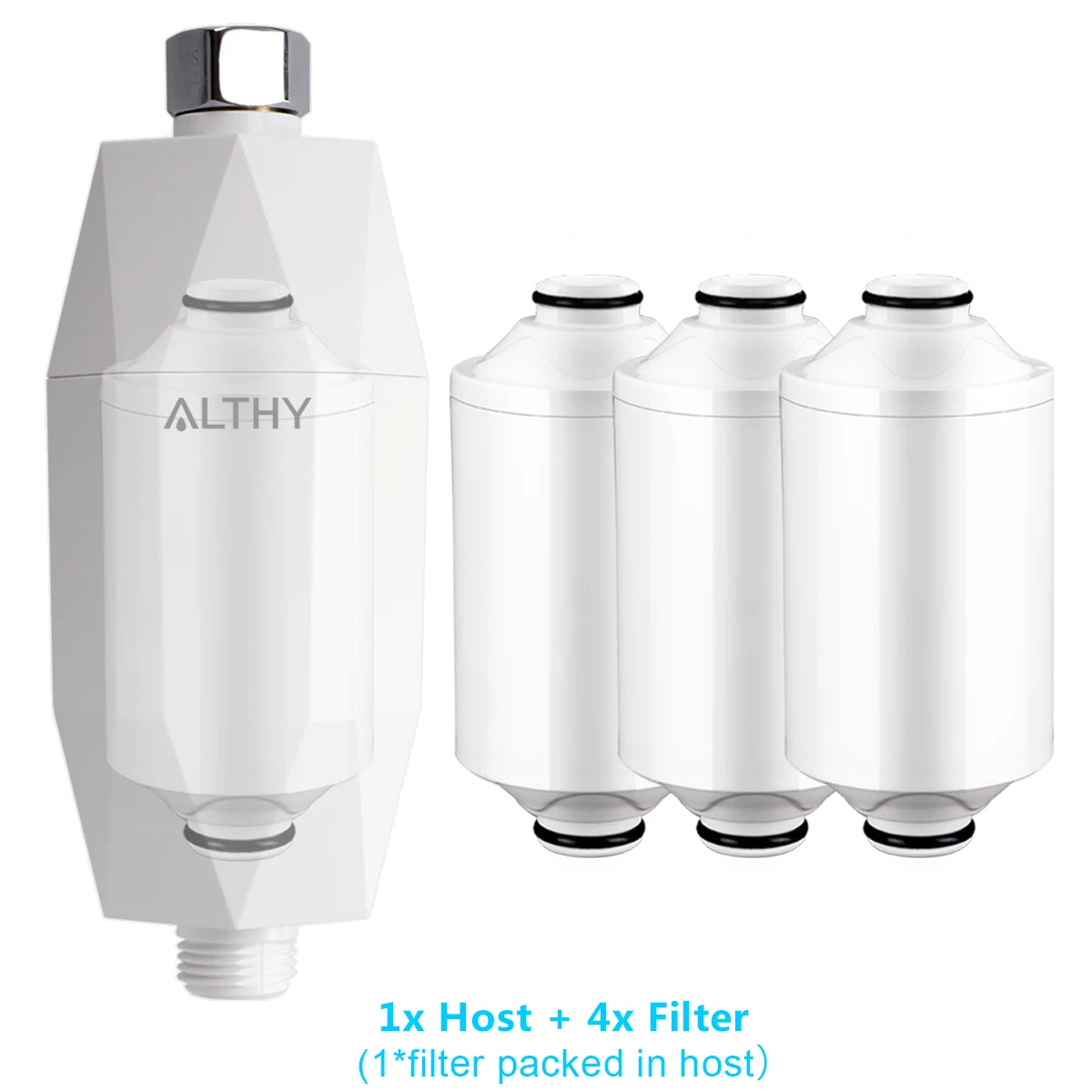 ALTHY Vitamin C Revitalizing Shower Water Filter - Reduces Chlorine Heavy Metal - Improves Dry Itchy Skin, Hair Dandruff, Eczema22