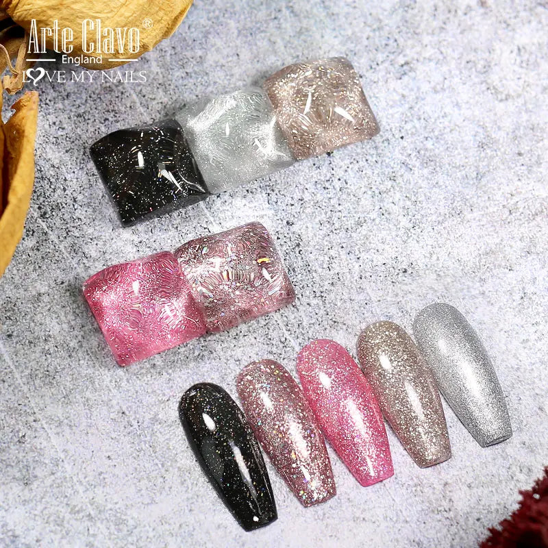 Arte Clavo Autumn Winter Series Jelly Gel Nail Polish 15ml LED Nail Gel Hybrid Varnish Matt Top Base Coat Nail Art Gellak colours 1