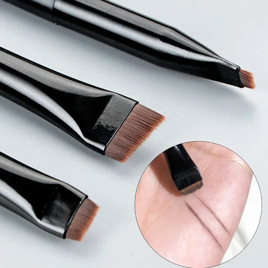 Blade Eyeliner 3pcs/set Brush Eyebrow Brush Portable Flat Fine Eye Liner Brow Contour Makeup Brushes Makeup Tool