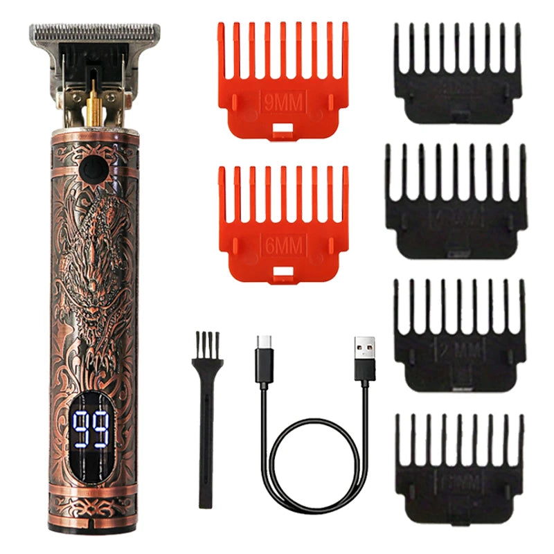 Budget Hair Clipper - three-speed Variable Gear T9 Hair Clipper Shaving Hair Trimming