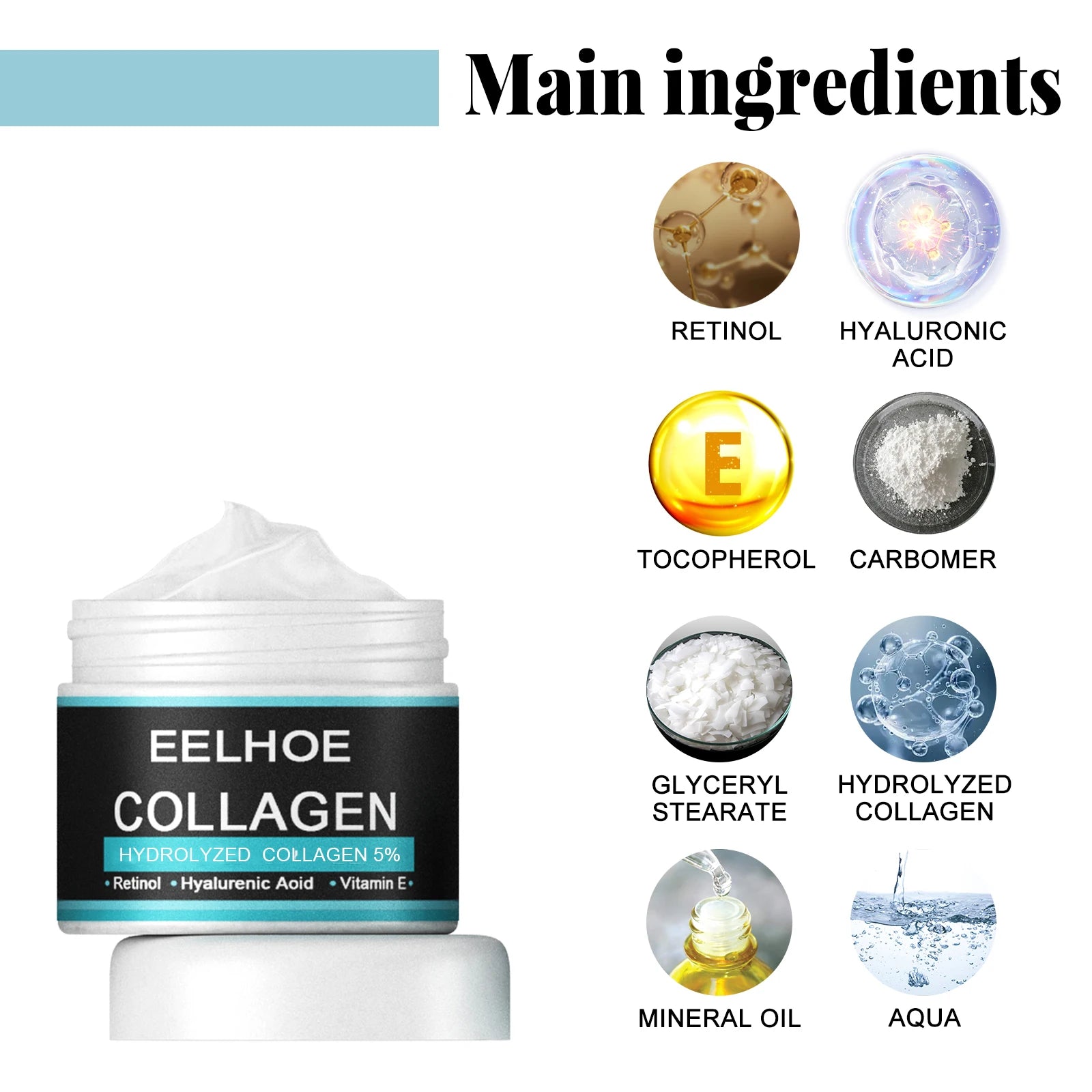 Collagen Creams For Men Smooth Wrinkle Firming Lifting Moisturizing Hyaluronic Acid Brightening Facial Cream Facial Skin Care kfjkgj