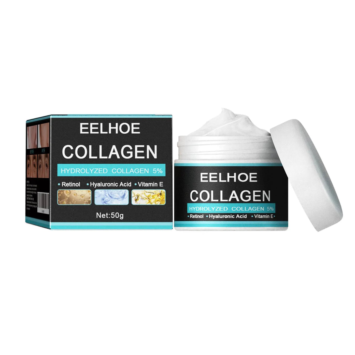Collagen Creams For Men Smooth Wrinkle Firming Lifting Moisturizing Hyaluronic Acid Brightening Facial Cream Facial Skin Care zx