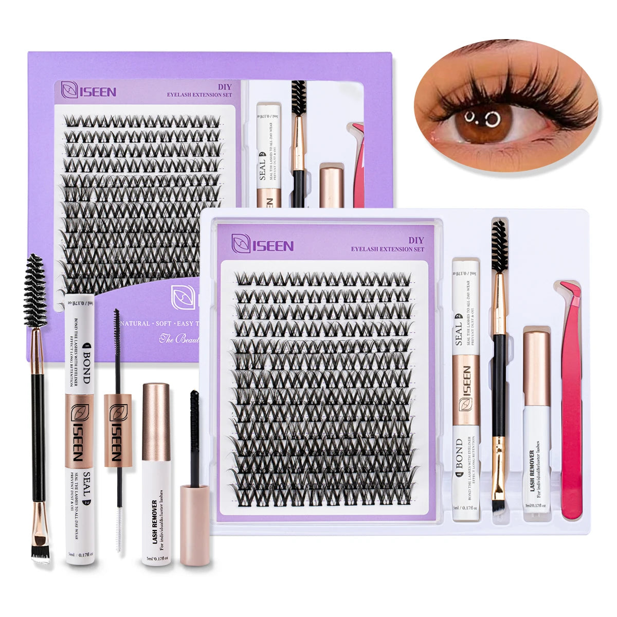 DIY Lash Extension Mix Styles Lash Clusters Individual