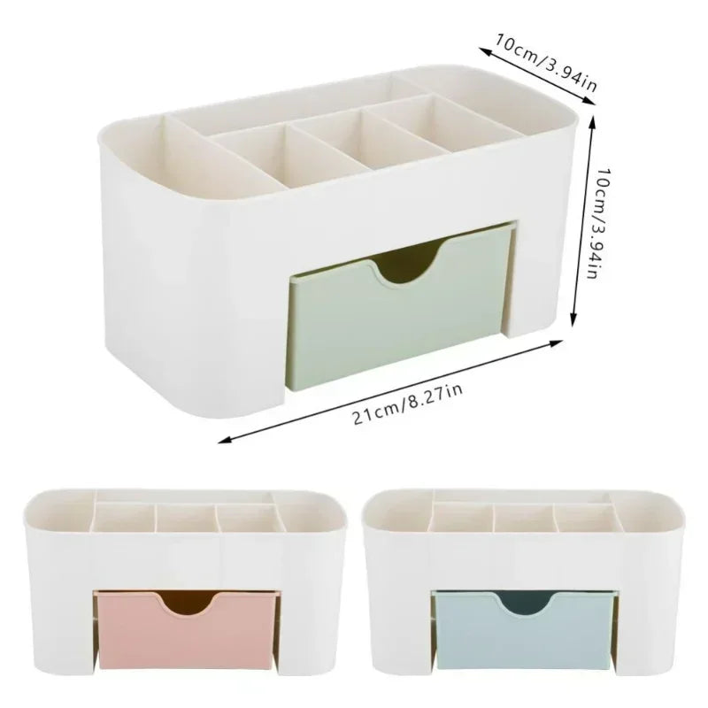 Double Layer Plastic Makeup Organizers Storage Box Cosmetic Drawers Jewelry Display Box