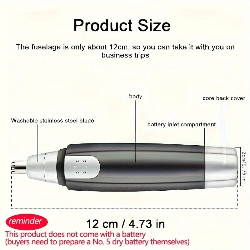 Electric Nose Hair Trimmer Implement Shaver Clipper Men Women Ear Neck Eyebrow Trimmer Shave