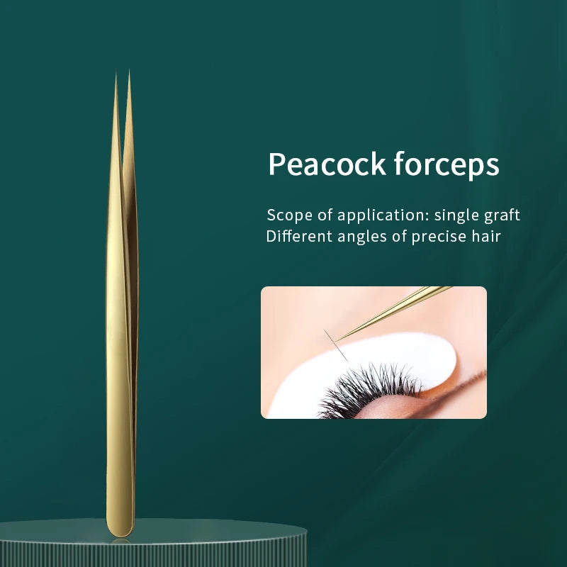 Eyelash Extension Tweezers 1pcs Anti-static Straight Eyelash Extension Tweezers Industrial Precision 