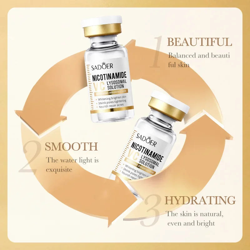 Face Serum Niacinamide Whitening  Freeze-Dried Podwer Set Shrink Pores Hydrating Brighten Anti-Aging Anti Wrinkle Skin Care kjfjf