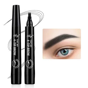 Four-pronged eyebrow pencil, four-end