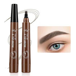 Four-pronged eyebrow pencil, four-end, long-lasting