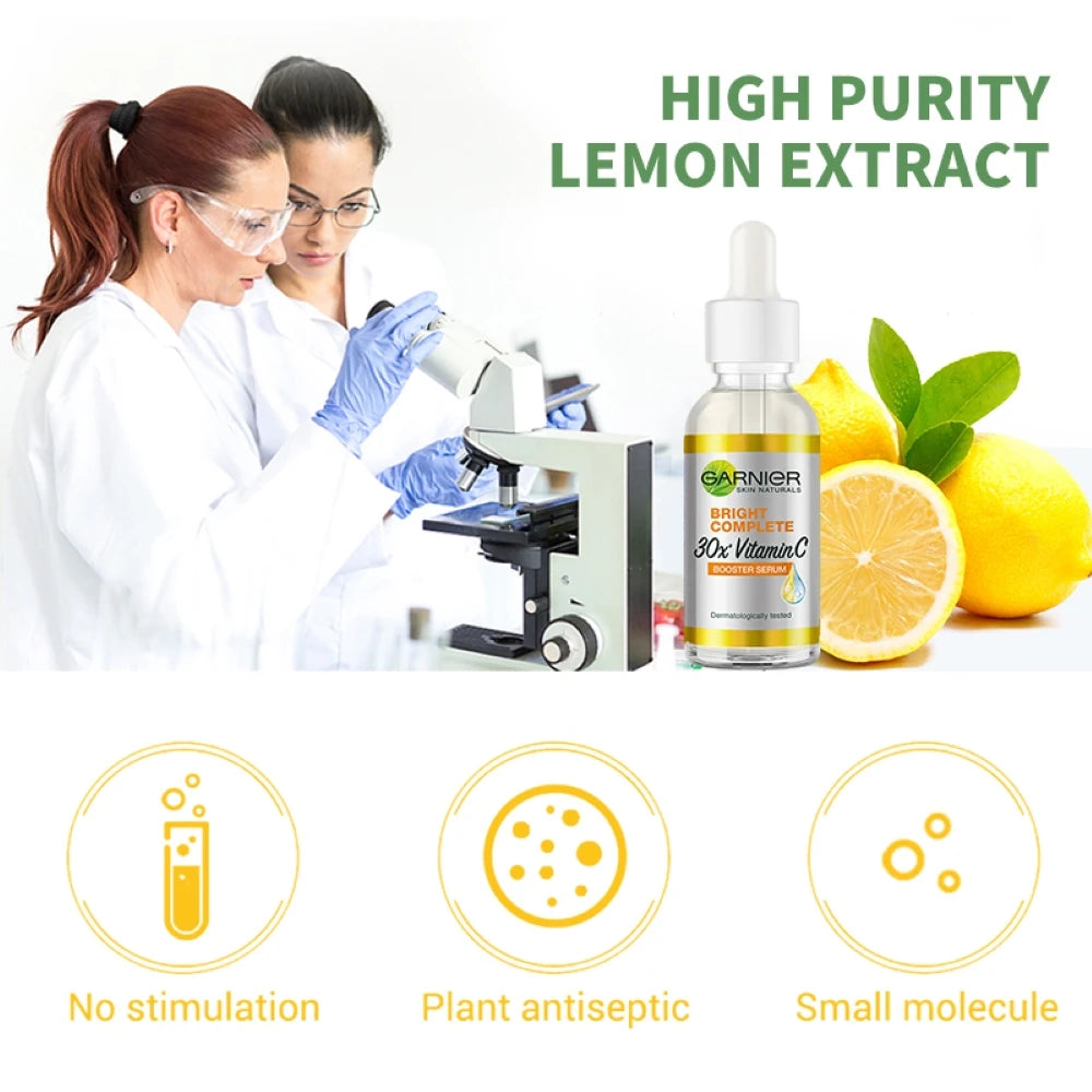 Garnier Bright Complete 30 Times Vitamin C Nicotinamide Enhanced Essence Facial Repair Essence Acne Removing Beauty Product m