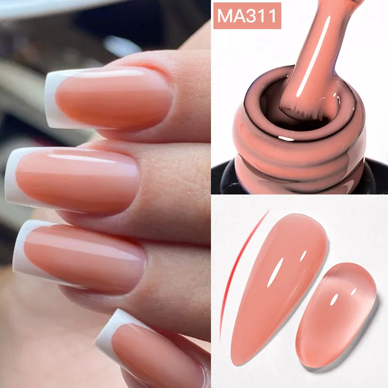Gel Nail Polish - MEET ACROSS 7ml Nude 