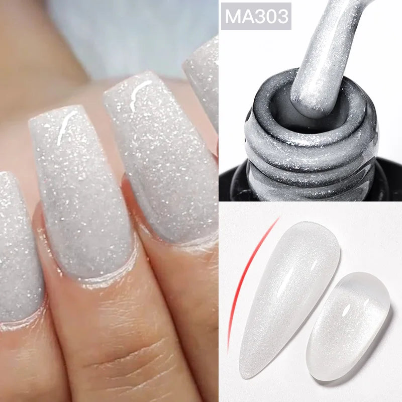 Gel Nail Polish - MEET ACROSS 7ml Nude Rubber Base Gel