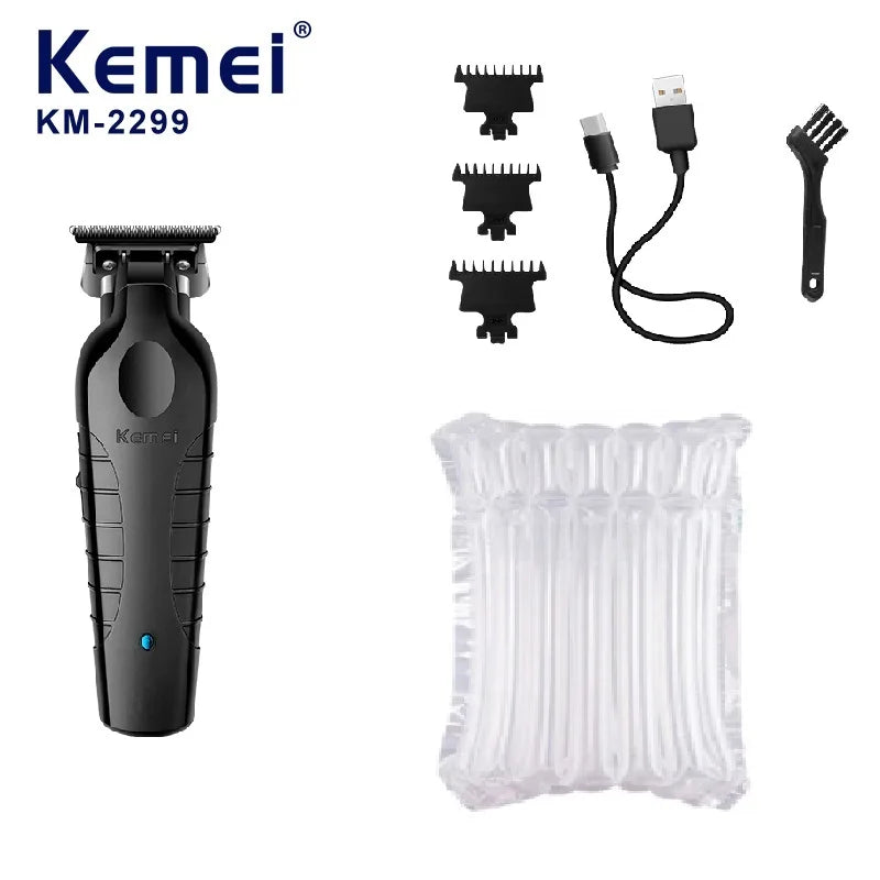 Hair clipper - Kemei Professional Barber Cordless 1200 mAh Electric Hair Clippers USB Rechargeable