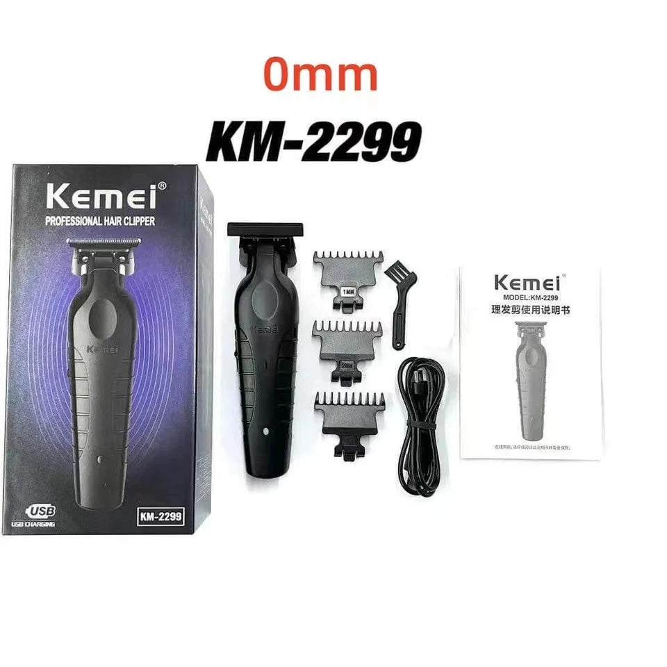 Hair clipper - Kemei Professional Barber Cordless 1200 mAh Electric Hair Clippers USB Rechargeable Hair 