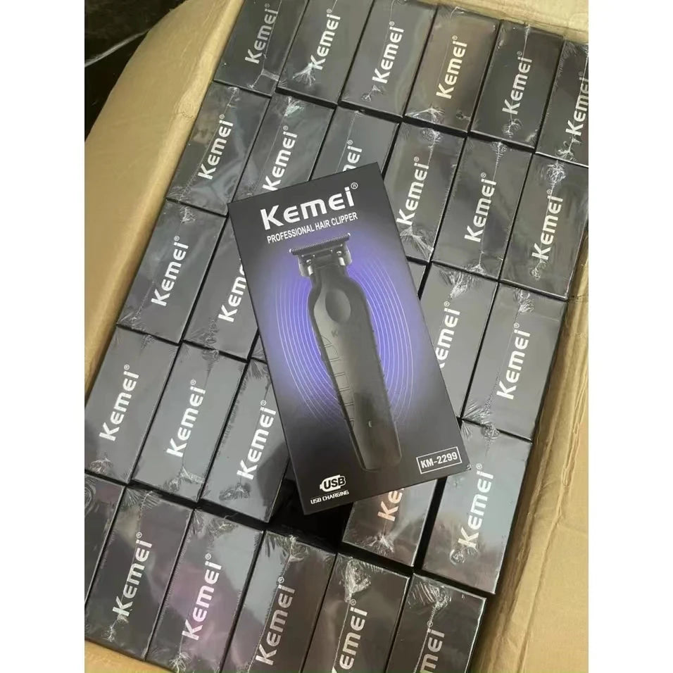 Hair clipper - Kemei Professional Barber Cordless 1200 mAh Electric Hair Clippers USB Rechargeable Hair Trimmers Hair Cut