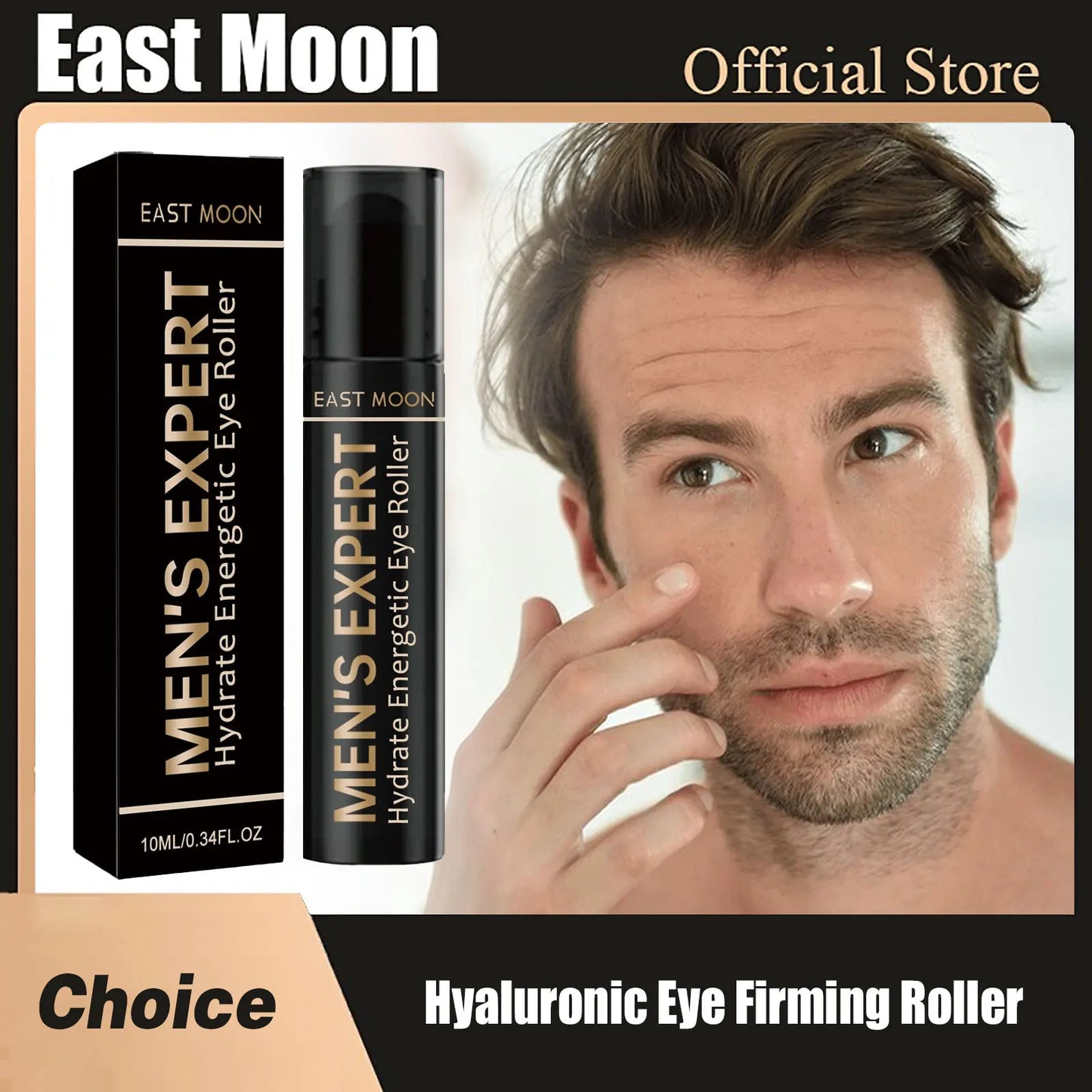 Hyaluronic Eye Firming Roller Repair Dark Circles Improve Bags Puffiness Fade Fine Line Deep Moisturize Night Eye Lifting Cream