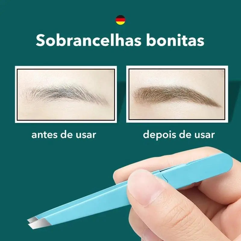 MR.GREEN  Eyebrow Tweezer Colorful Hair Beauty Fine Hairs Puller Stainless Steel Slanted Eye Brow Clips Removal Makeup 