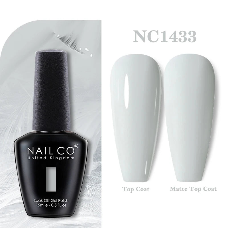 NAILCO Gel Nail Polish 15ml Nail Art Vernis Semi  white 