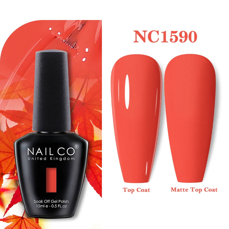 NAILCO Gel Nail Polish 15ml Nail Art Vernis Semi Permanent Soak off UV Gel Polish 