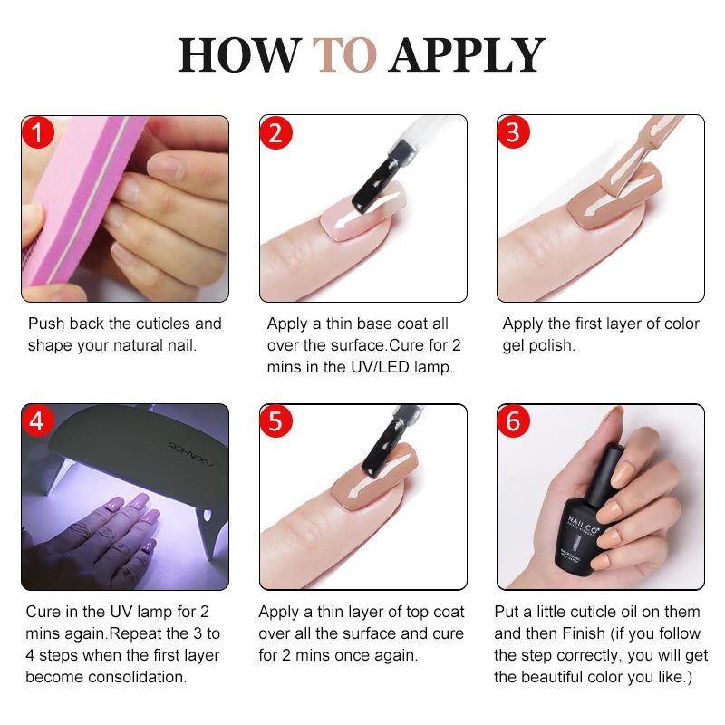 NAILCO Gel Nail Polish 15ml Nail Art Vernis Semi Permanent Soak off UV Gel Polish Gel Manicure 