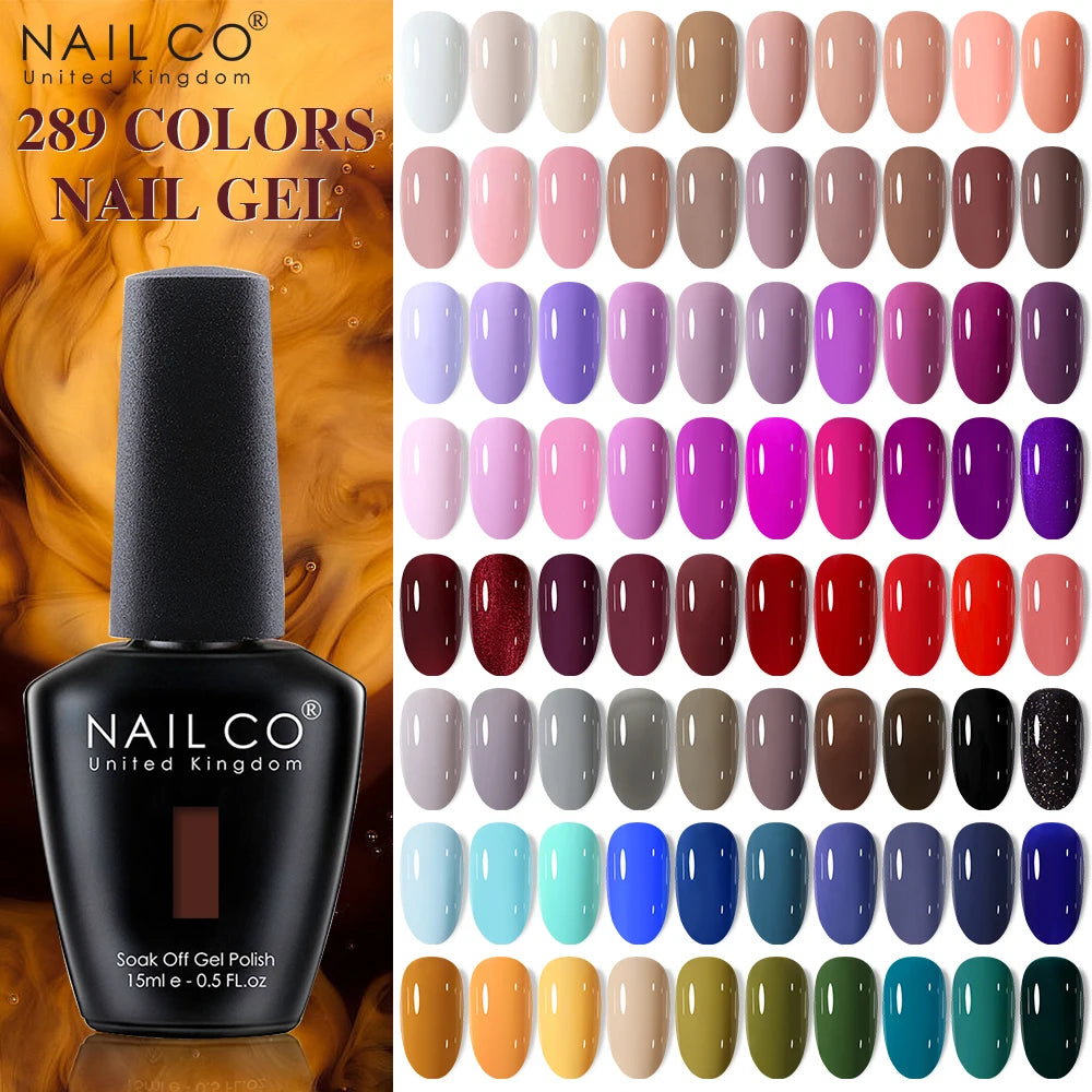 NAILCO Gel Nail Polish 15ml Nail Art Vernis Semi Permanent Soak off UV Gel Polish Gel Manicure Nail Varnish Nail Color 