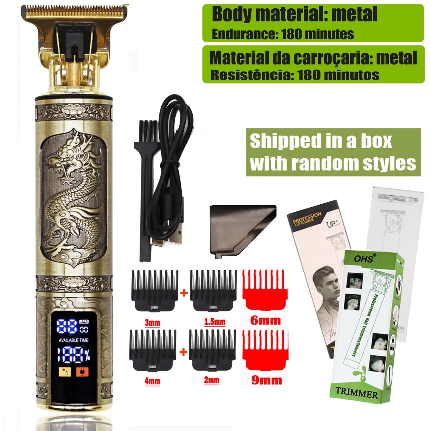 OHS Electric Hair Clipper Professional USB 