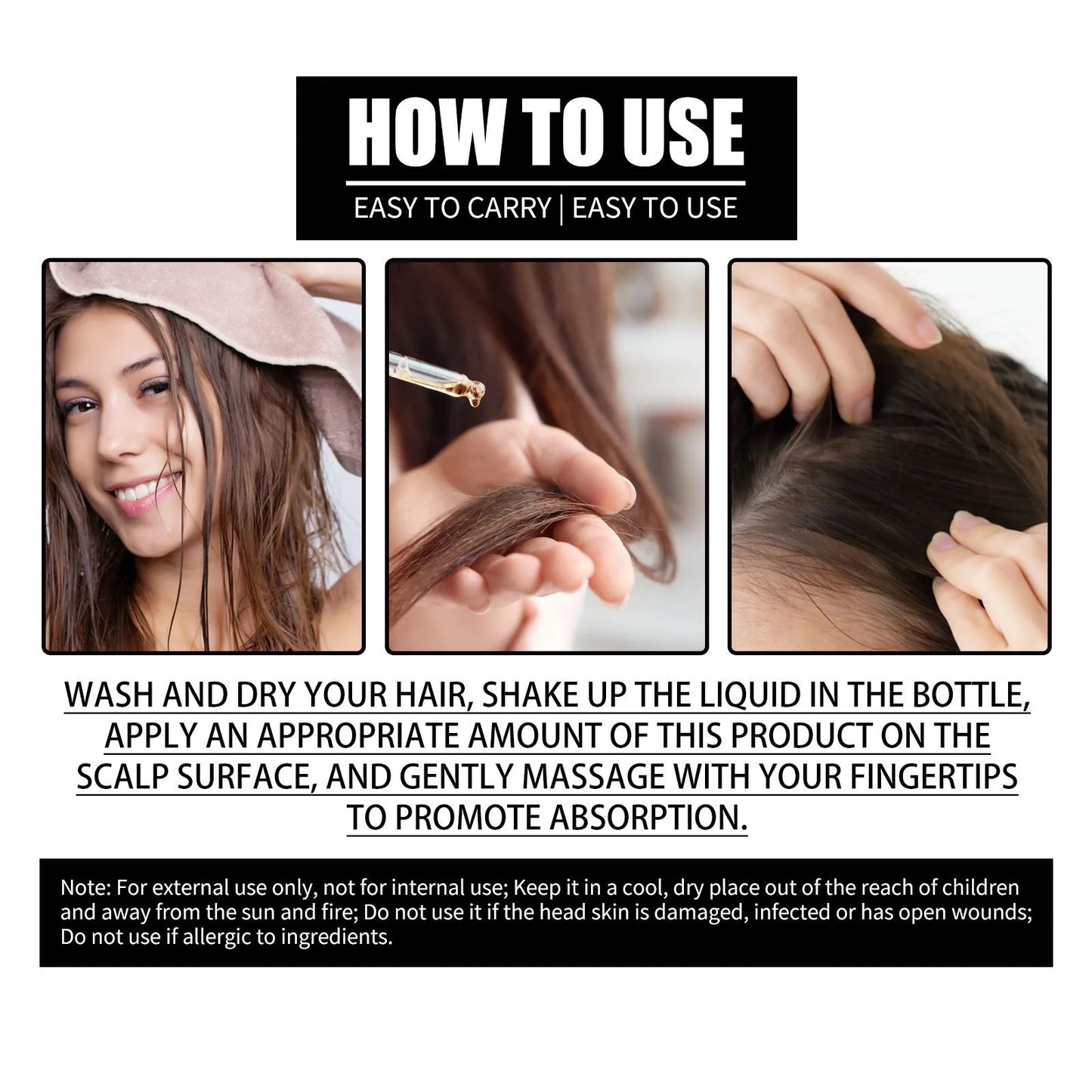 OUHOE Collagen B7 Vitamin Hair Essential Oil Moisturizes and Softens Hair, Hair Care Essential Oil Prevents Improves Hair Lossbb