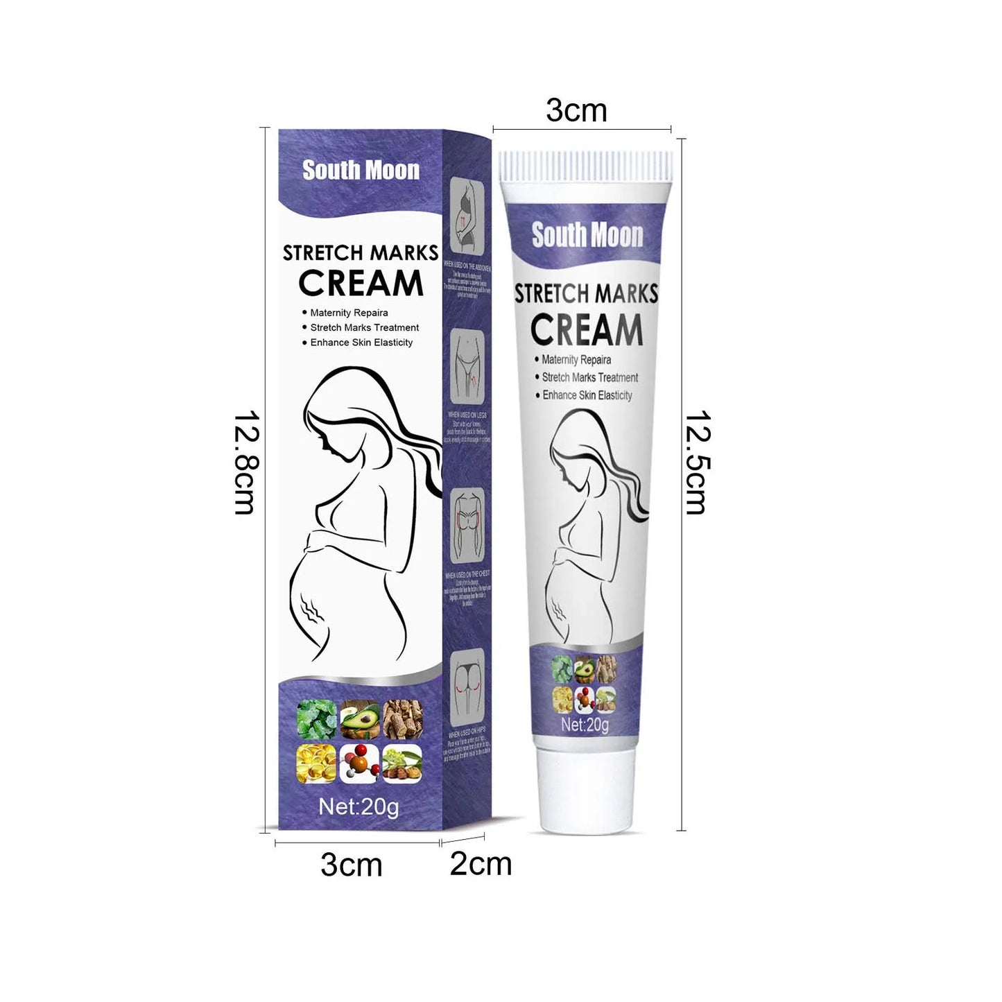  gRemove Pregnancy Stretch Marks Cream Improves Elasticity Fade Growth Lines Smoothing Nourishing Moisturizing Firming Skin Care