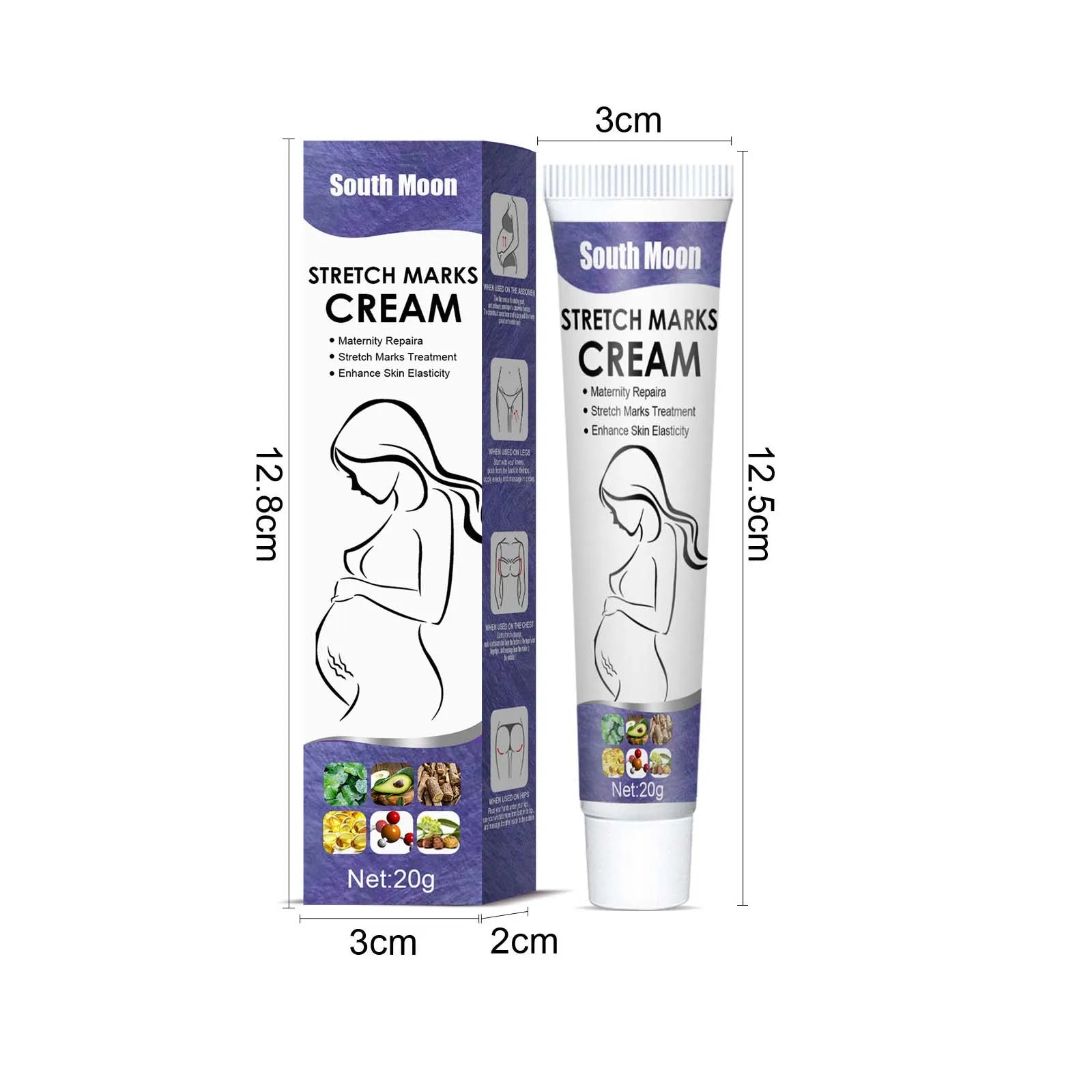  gRemove Pregnancy Stretch Marks Cream Improves Elasticity Fade Growth Lines Smoothing Nourishing Moisturizing Firming Skin Care