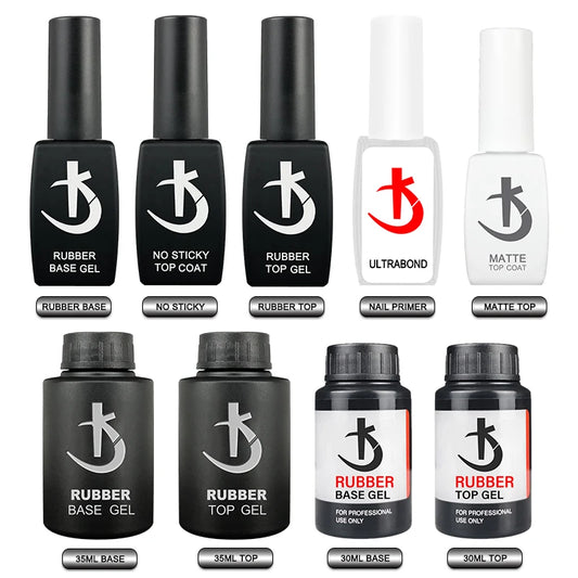 KODI JYJ Base and Top Coat for Gel Polish Acid free Primer Varnish Hybrid Semi Permanent Lot Matte Top Nails Thick Rubber Base
