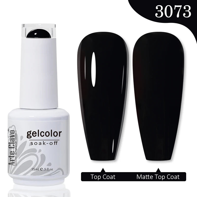 Arte Clavo Autumn Winter Series Jelly Gel Nail Polish 15ml LED Nail Gel Hybrid Varnish Matt Top Base Coat Nail Art Gellak Primer