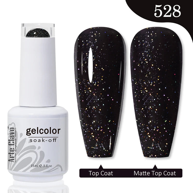 Arte Clavo Autumn Winter Series Jelly Gel Nail Polish 15ml LED Nail Gel Hybrid Varnish Matt Top Base Coat Nail Art Gellak Primer