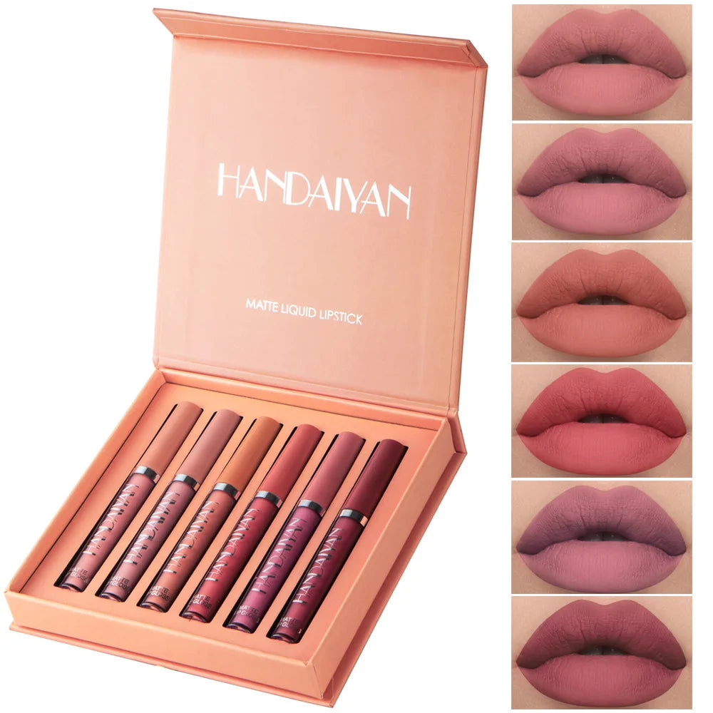 3-12 PCS Matte Lipstick Set  Lip Gloss Sets Non Stick Cup Stain Makeup Beauty For women Waterproof Long lasting Cosmetics