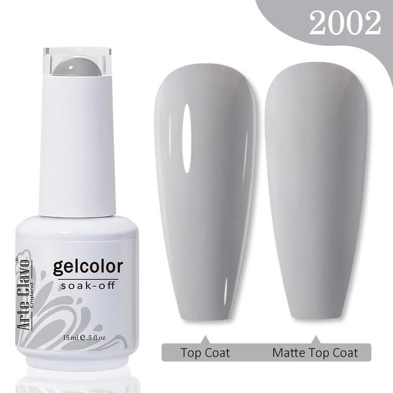 Arte Clavo Autumn Winter Series Jelly Gel Nail Polish 15ml LED Nail Gel Hybrid Varnish Matt Top Base Coat Nail Art Gellak Primer