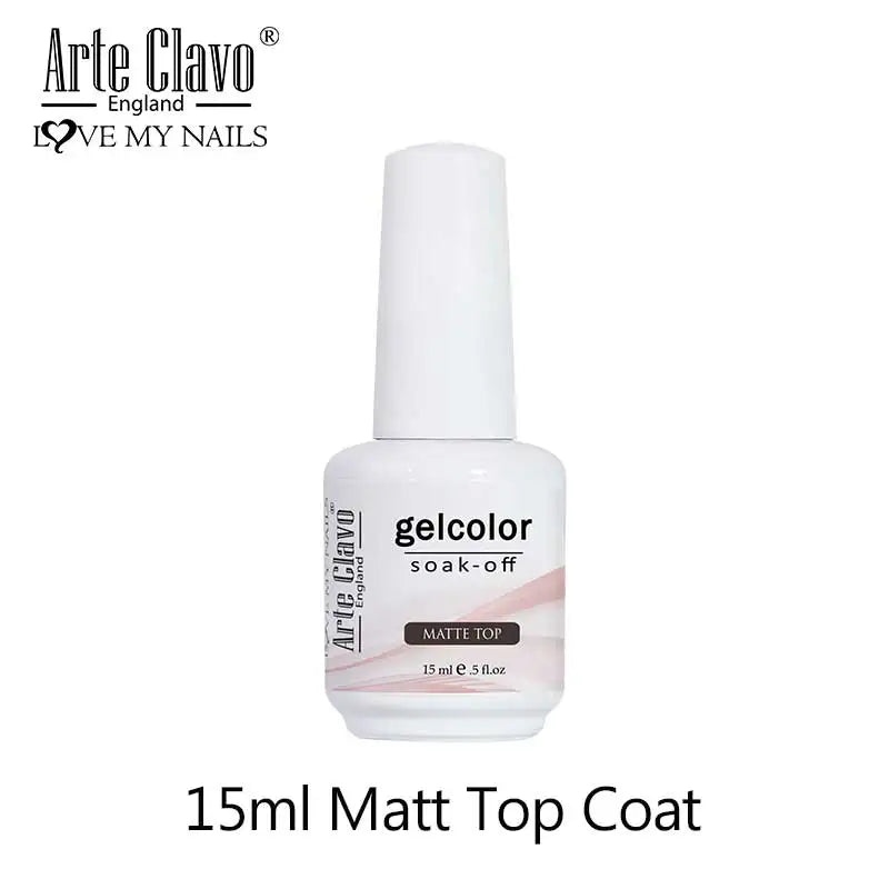 Arte Clavo Autumn Winter Series Jelly Gel Nail Polish 15ml LED Nail Gel Hybrid Varnish Matt Top Base Coat Nail Art Gellak Primer