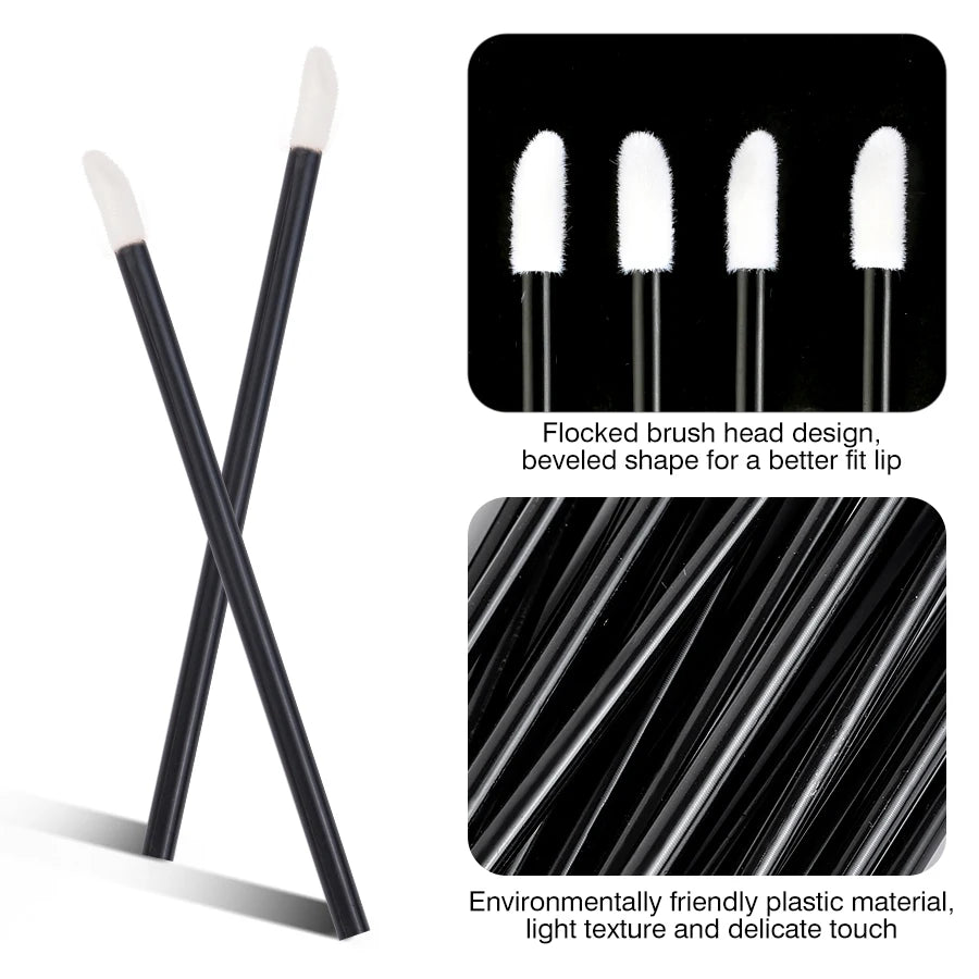 100/50pcs Disposable Eyelash Brushes Lip Brushes Eyelash Removal Tools Clean Mascara Applicator Eyelash Extension Makeup Tools
