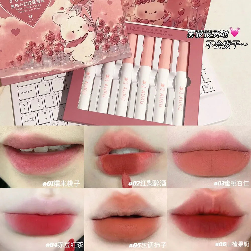 3-12 PCS Matte Lipstick Set  Lip Gloss Sets Non Stick Cup Stain Makeup Beauty For women Waterproof Long lasting Cosmetics